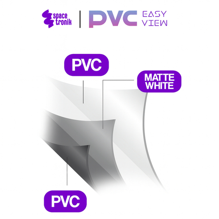 Ekran Projekcyjny Sufitowy Zwijany Manualnie 100" cali 16:9 PVC 1.0 Gain 160° Spacetronik
