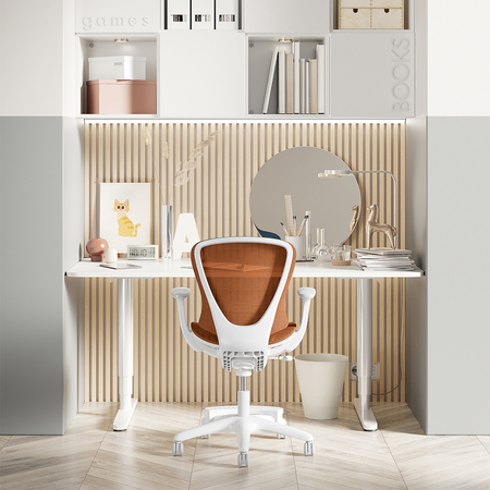 Ergonomiczne krzesło dziecięce do biurka pomarańczowe Spacetronik XD SPC-XD02O