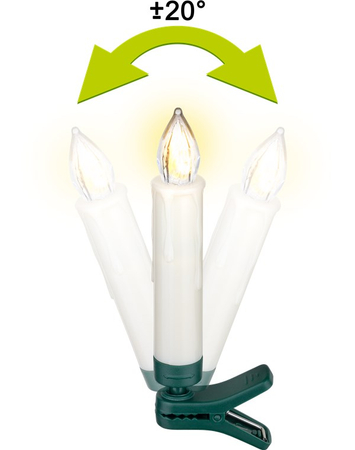 Świeczki choinkowe LED Goobay 1,5x10cm ZESTAW 10 sztuk