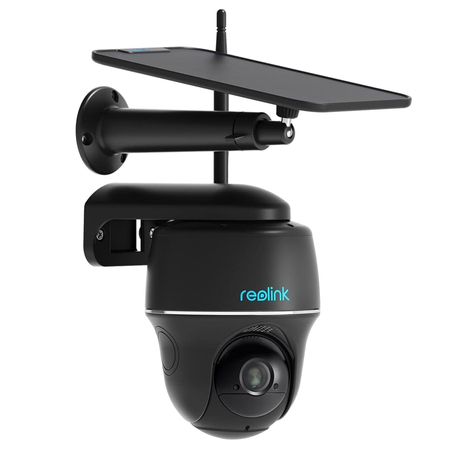 Inteligentna kamera Reolink Argus PT 5Mpix WiFi 2,4 i 5GHz z detekcją osób, czarna + Panel słoneczny