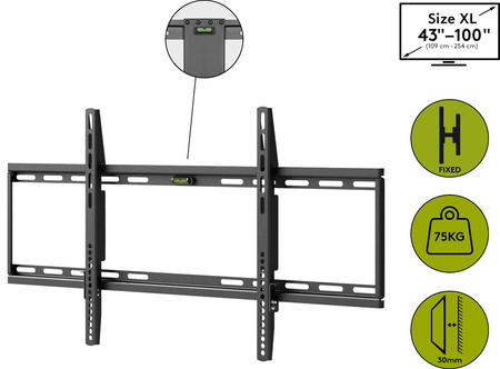 Uchwyt TV Goobay BASIC FIXED XL 43"-100" do 75kg OUTLET