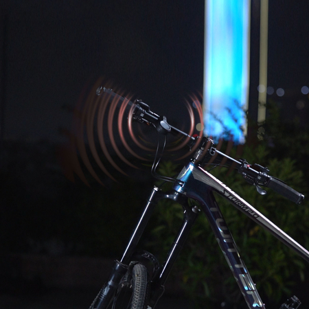 Elektroniczny dzwonek rowerowy z funkcją alarmu Wind and Moon WT07S