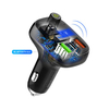 Szybka ładowarka samochodowa 36W Transmiter FM Bluetooth 5.0 LDNIO C704Q Czarna
