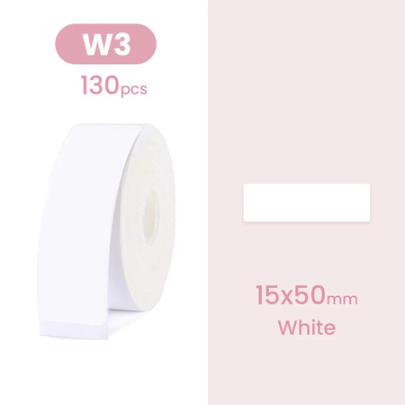 Niimbot D Serie Etiketten 15x50 mm 130 Stück weiß