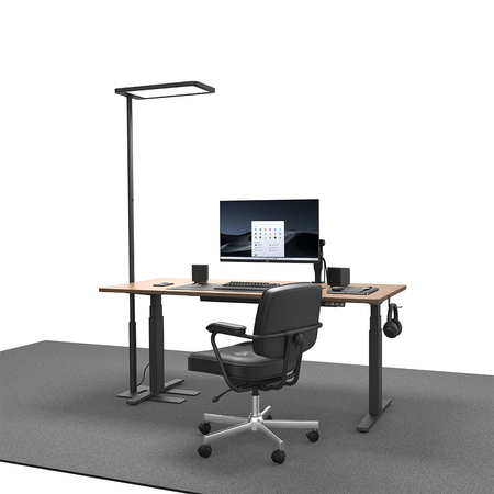 Lampa podłogowa biurowa LED GLOW D20 80W Czarna - zdjęcie 2