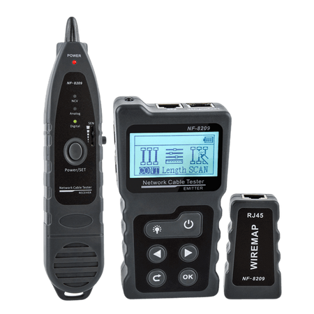Rozbudowany tester kabli sieciowych Noyafa NF-8209