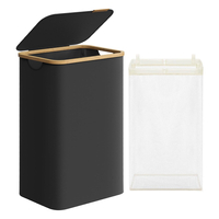 Kosz na pranie 90L 1 komorowy czarny