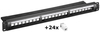 Panel Keystone 24-portowy STP Rack 19" + 24x Keystone CAT 6 UTP Goobay