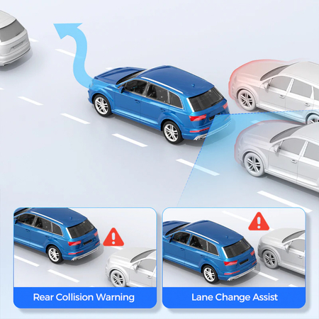 Wideorejestrator 4K 2CH WiFi GPS AZDOME PG17Max 