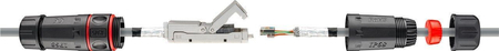 Łącznik kabli sieciowych S/FTP CAT6 IP68 Goobay - zdjęcie 2