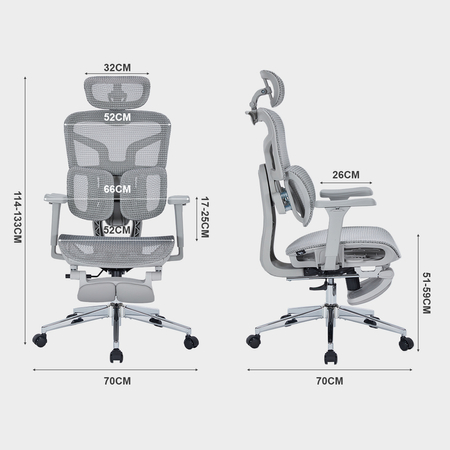 Regulowany Fotel biurowy 4D SPRINGO-01 Czarny