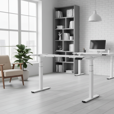 Stelaż Biurka Elektrycznie Regulowany Spacetronik SPE237W Biały