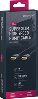 CLICKTRONIC Kabel HDMI 2.0 4K 60Hz Slim 1m
