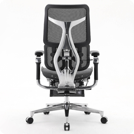 Ergonomiczny fotel biurowy Spacetronik SPRINGLE 66, czarny, rozkładany