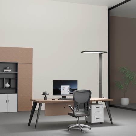 Lampa biurkowa do biura LED GLOW D24 4000K Czarna - zdjęcie 2