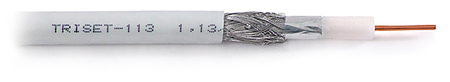 Kabel antenowy RG6 1,02 CU 128x0,12 TC'EQ Trishield karton 305m - zdjęcie 2