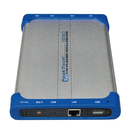 Oscyloskop PC 4-kanałowy USB LAN 100 MHz 1 GSa/s PeakTech 1330