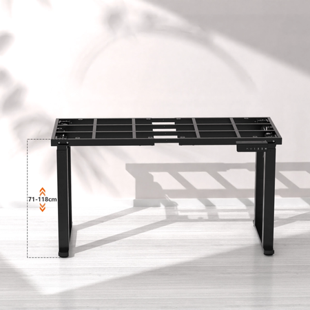 Stelaż biurka elektrycznego SPE426B  71–118 cm czarny