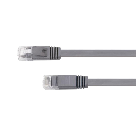 CAT 6A płaski kabel sieciowy U/UTP szary 30M