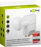 LNB Quatro Konwerter satelitarny Goobay 0,1dB (do multiswitchy)