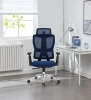 Krzesło biurowe ergonomiczne Spacetronik BARD niebieskie OUTLET