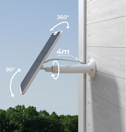 Solarmodul 6W für USB-C Kameras Reolink 2 weiß 4m