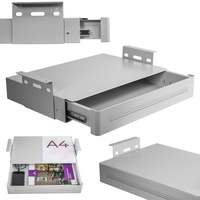 Under-Desk Storage Drawer Shelf Standard White