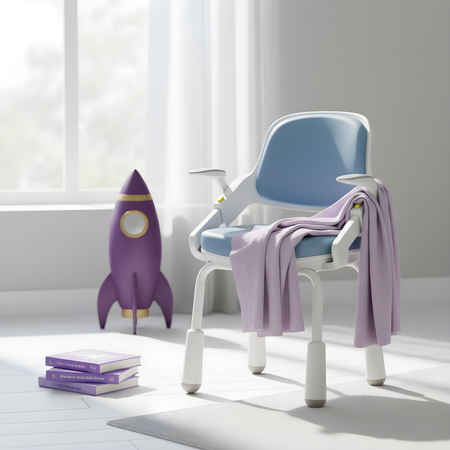 Krzesło regulowane dziecięce Spacetronik SPC-XD11S Niebieskie - zdjęcie 2