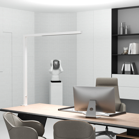 Lampa biurkowa do biura LED GLOW D22 4000K Biała - zdjęcie 2