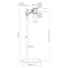 OUTLET Mobilny uchwyt na monitor Spacetronik SPE-T01W