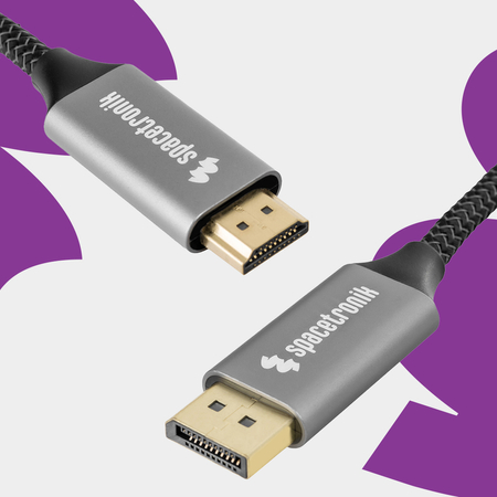 Kabel DP HDMI 8K 60Hz Spacetronik KDH-SPA015 1.5m