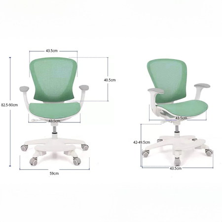 Ergonomiczne krzesło do nauki dla dziecka – fioletowe - Spacetronik SPC-XD02V