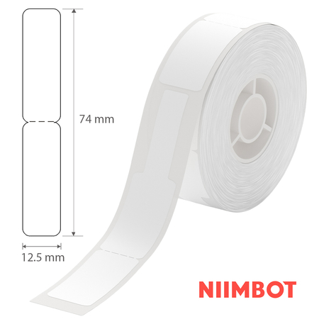 Etykiety seria D Niimbot 12.5x74mm 60szt White - zdjęcie 2
