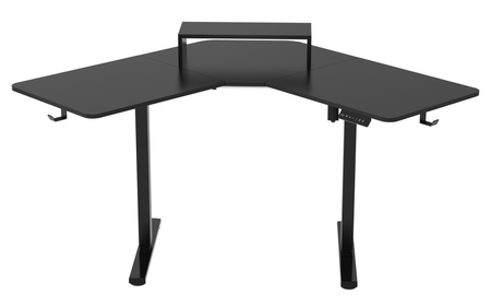 Biurko narożne regulowane SPEL112BB  Spacetronik 120x50 cm czarne 