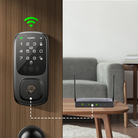 Inteligentny zamek do drzwi ARPHA SP300 + H200, czytnik układu żył Palm Vein Recognition, Wifi, TUYA