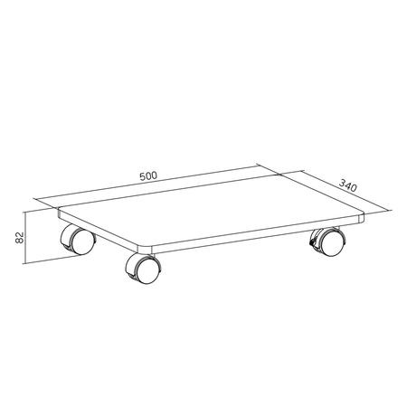 Mobilna Podstawka z Kółkami pod Komputer SPC110 Outlet A+