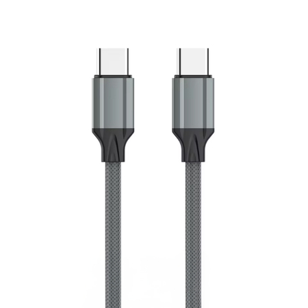 Schnellladekabel mit TPE 2x USB-C 65W PD 1M