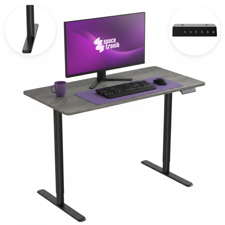 Spacetronik Moris 121BG 120x60 elektrischer Schreibtisch - zdjęcie 2