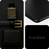 Blat MDF malowany proszkowo 120x60x2.5 Pure Black