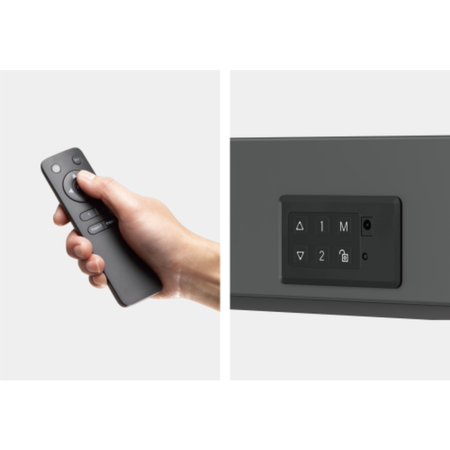 Mobilny Stojak TV SPET05G z Elektryczną Regulacją dla Ekranów 55–90 cali