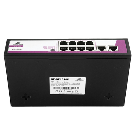 SWITCH 10-portowy 100Mbps POE 120W SP-SF1010P