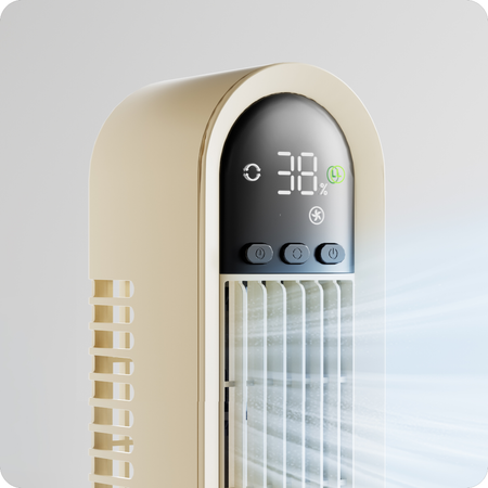 Przenośny wentylator biurkowy z możliwością obrotu do 90° Spacetronik AirPuff 4