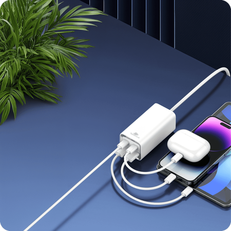Ladegerät SR102 65W, 2x PD4+ USB-C, 2x QC3.0 USB-A - zdjęcie 2