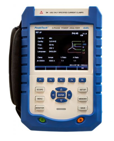 PeakTech 4145 Dreiphasen-Netzleistungsanalysator - zdjęcie 2