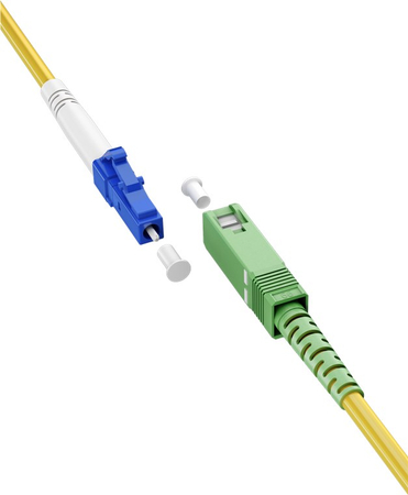 Optisches Patchkabel SIMPLEX SC-APC - LC Goobay 05m