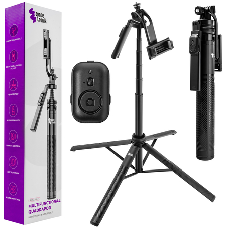 Spacetronik SR-ROLLPIX02 Selfie Stick z czworonożnym statywem