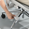 Szary fotel biurowy do ergonomicznego biura - REGULACJA 4D - Spacetronik SPRINGLE 22