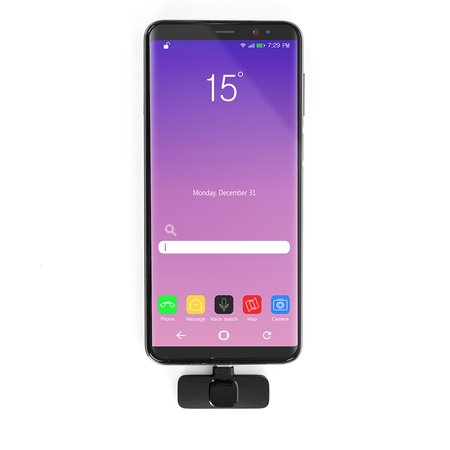 Bezprzewodowy mikrofon krawatowy USB-C do smartphona Android Spacetronik SPU-WM01C