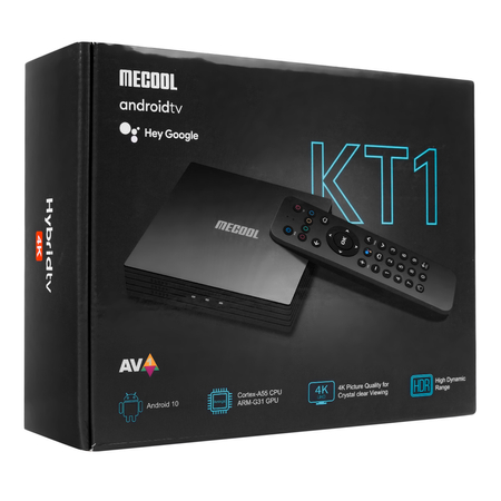 OUTLET Android TV BOX MECOOL KT1 DVB-T2/C 4K Android 10 WiFi REFURBISHED