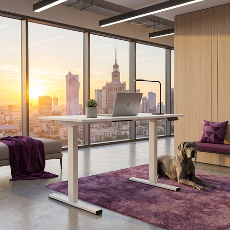 Biurko elektryczne 120x60 SPEO125WW białe